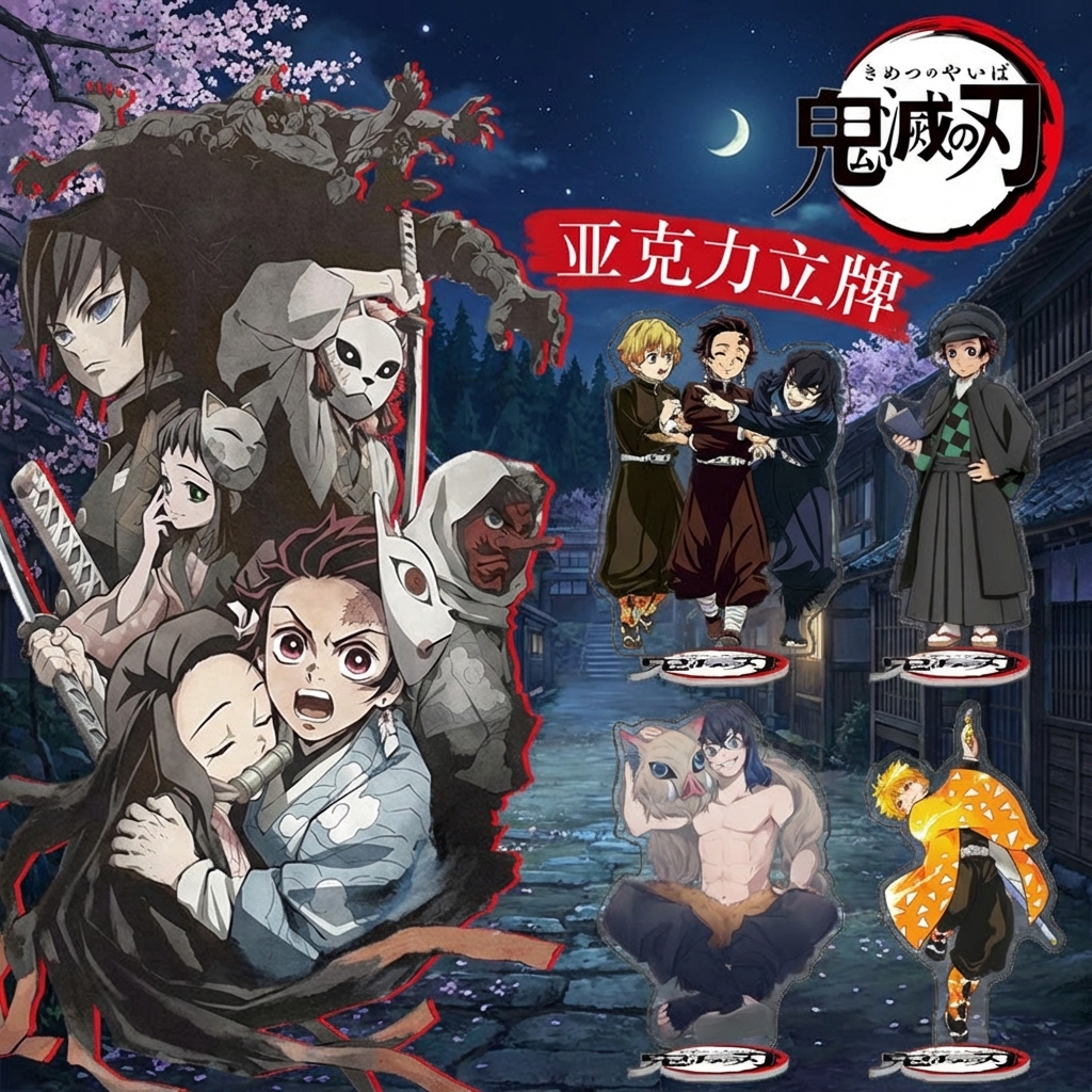 Anime Merchandise Demon Slayer - Anime Demon Slayer 1-40 Large Acrylic