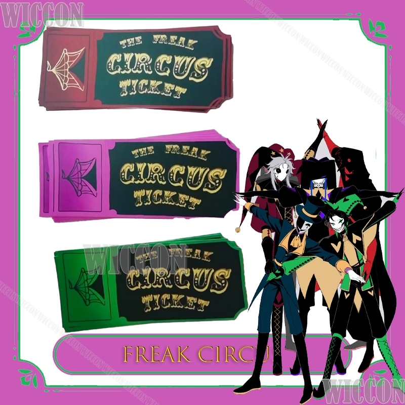Freak Circus Ticket Card Red G - đánh giá và giá Anime Merchandise Women