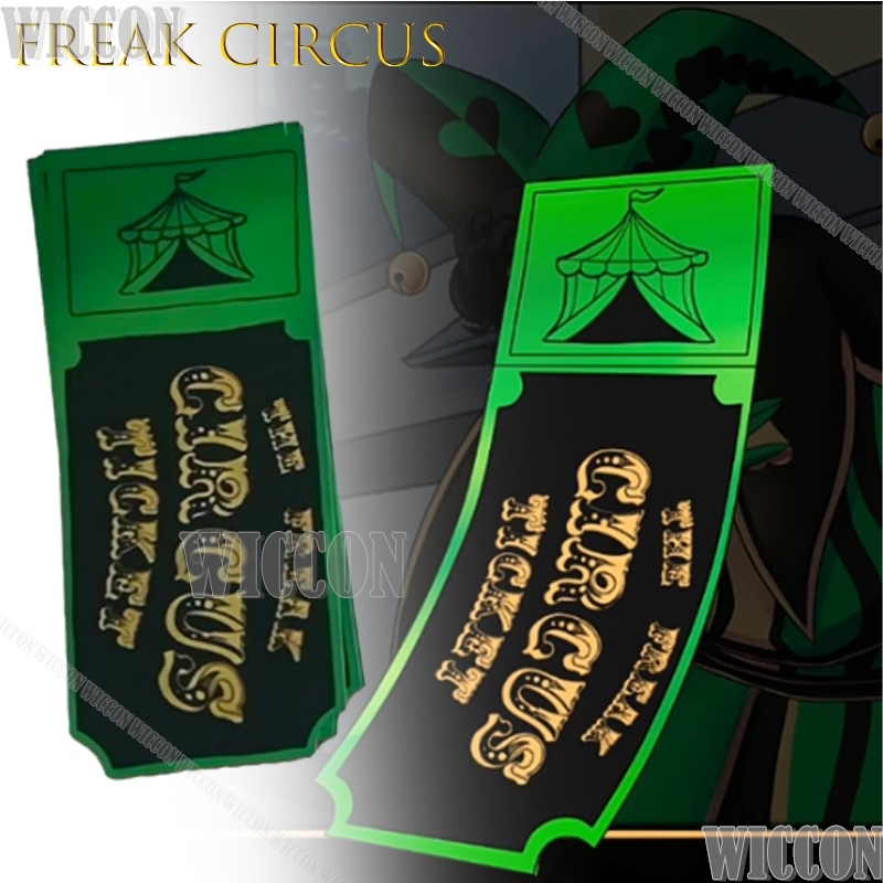 Freak Circus Ticket Card Red G - đánh giá và giá Anime Merchandise Women